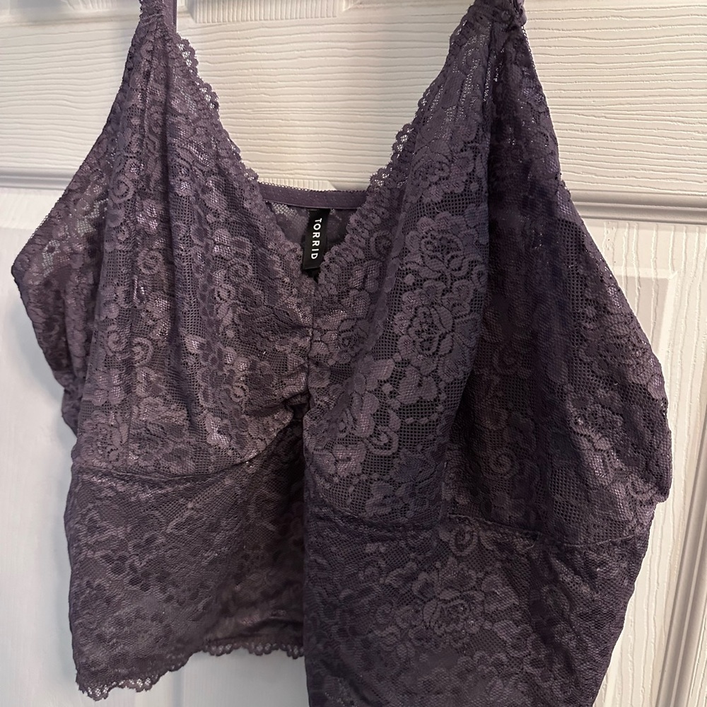 Torrid Lace Bralette in Deep Purple